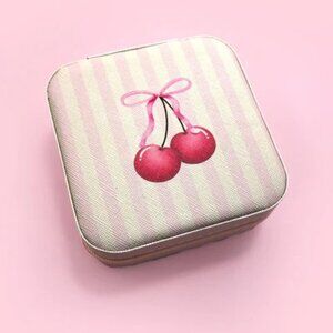 Cherry Off-White Jewelry Organizer Travel Case